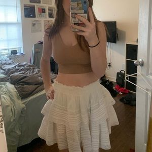white arie skirt